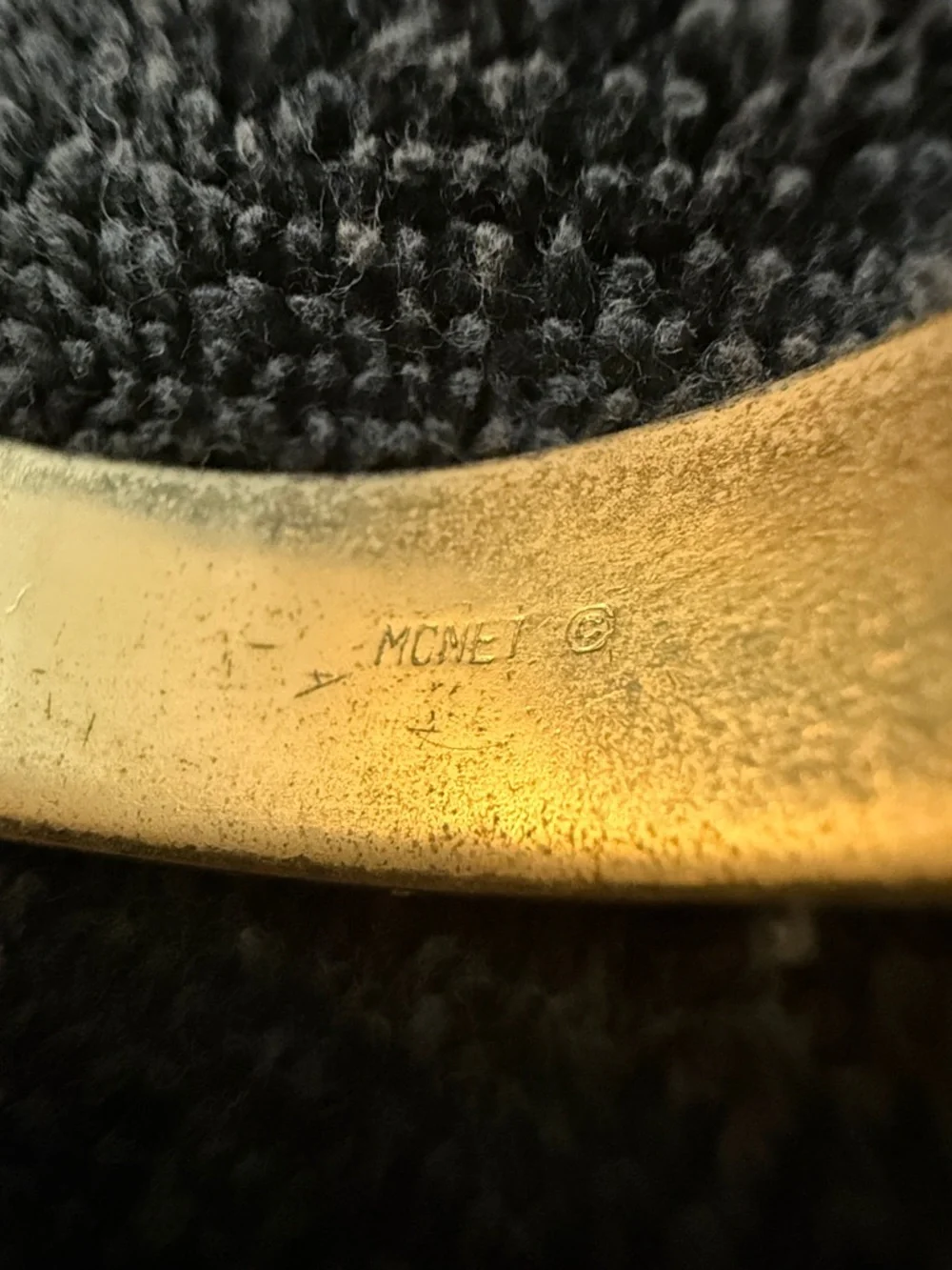 Monet women’s Textured Gold bangle - Picture 2 of 7